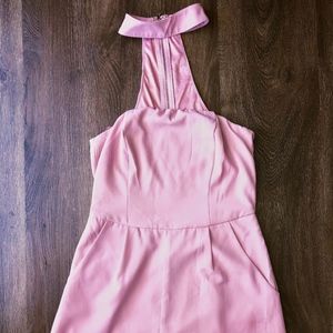 Pink Strapless/Halter Romper
